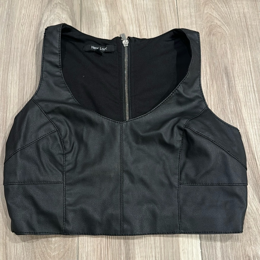 PU Leather Top